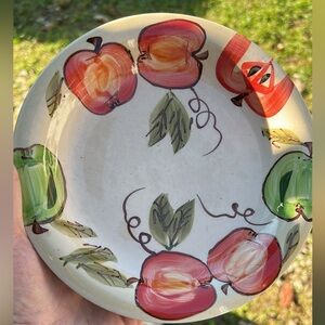 Colorful Fruit Patterned Ceramic Plate